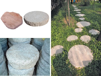 Round stepping stone