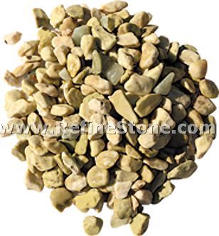 Light green tumbled pebblestone