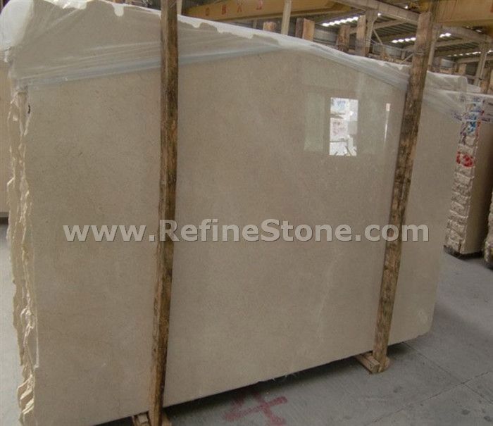 crema marfil marble slab