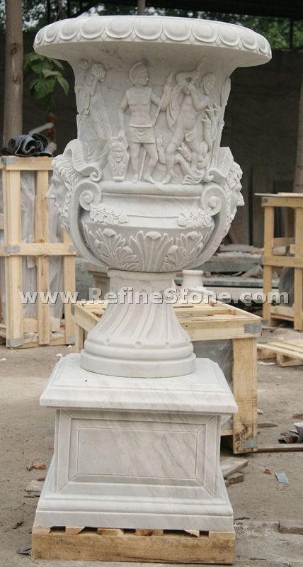 Marble flower stand