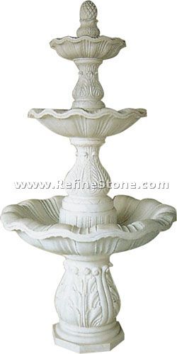 white marble carved fountain