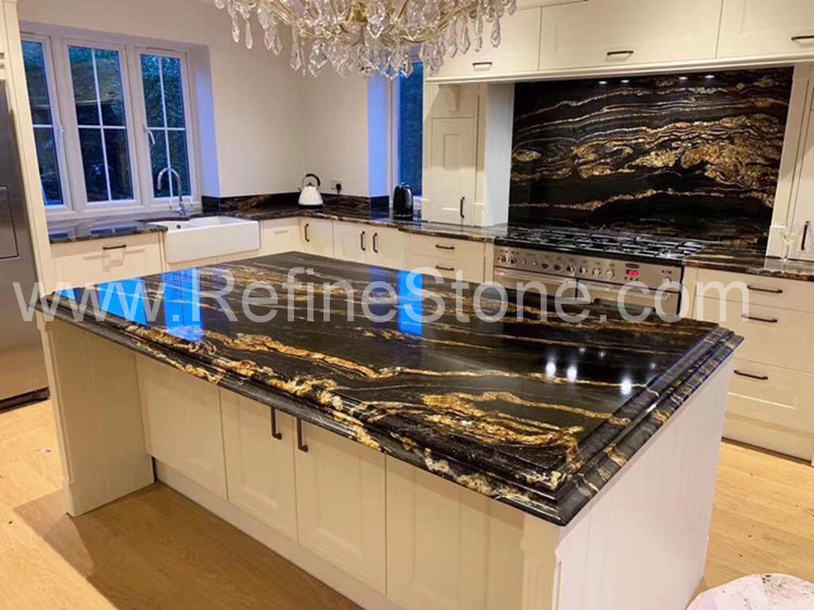 Black Gold Granite Countertop