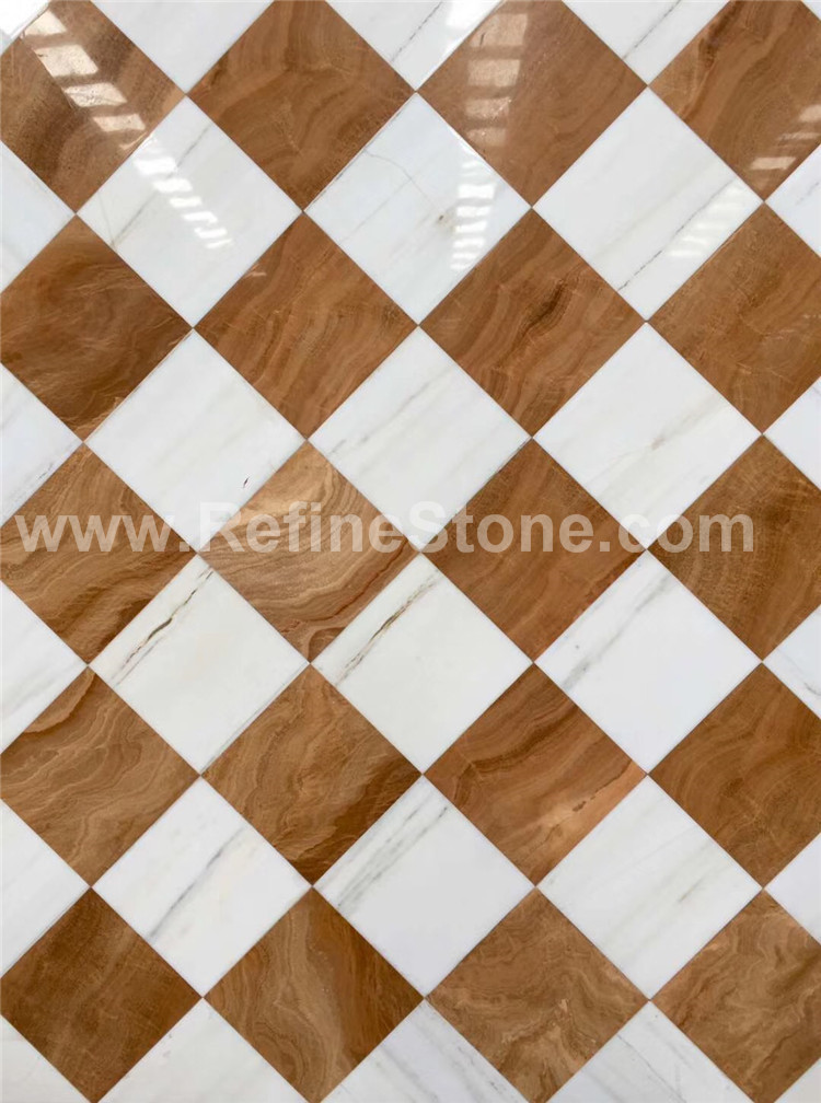 Royal wooden marble tile