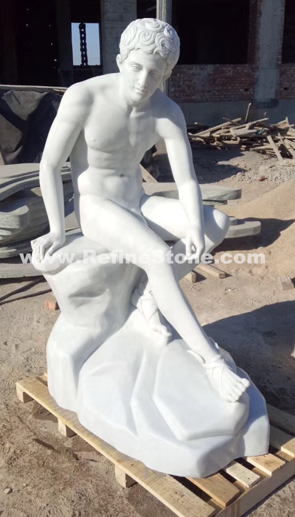 Marble  Male Sculpture ,white Marble Human Statue