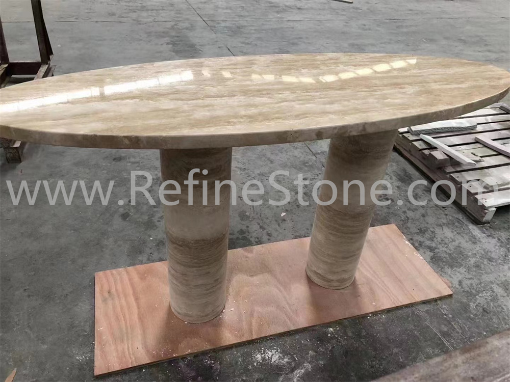 Travertine table