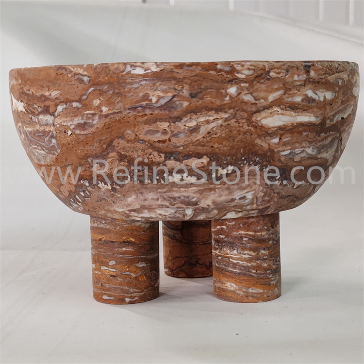 Freestanding Travertine bowl