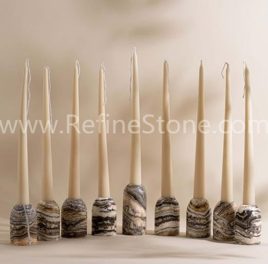 Jurassic Travertine Light candle holder